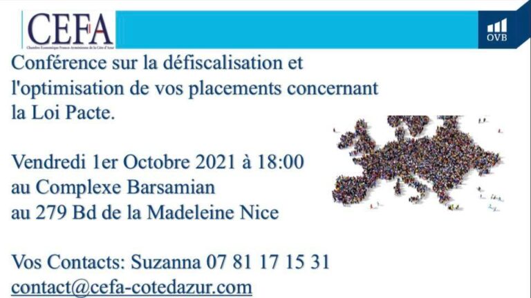 Invitation à la Conférence Défiscalisation et Optimisation Fiscale