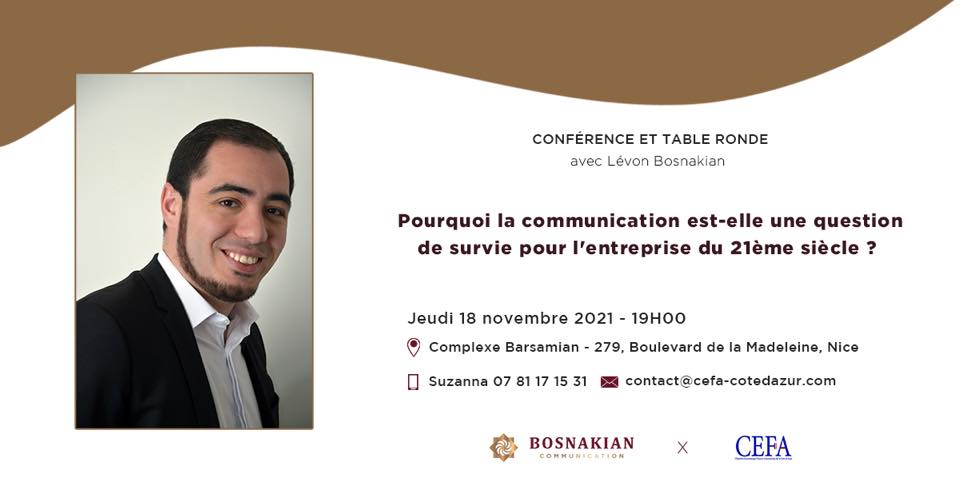 Invitation à la conférence Les Enjeux de la Communication Numérique pour l'Entreprise du 21ème Siècle