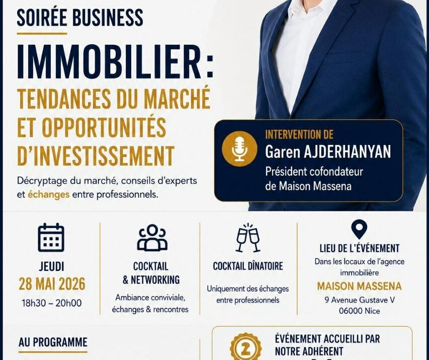 Soirée Business : Tendances du marché immobilier et opportunités d’investissement